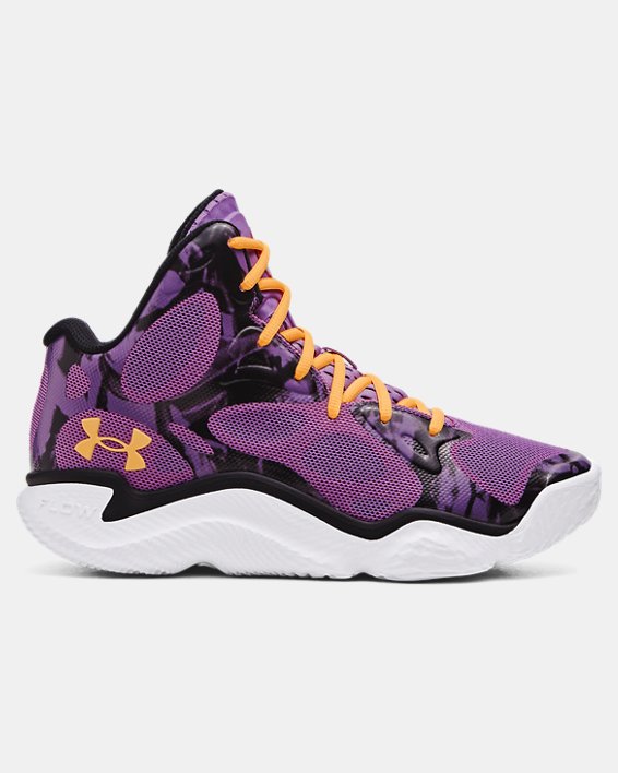 Unisex Curry Spawn FloTro Basketball Shoes, Purple, pdpMainDesktop image number 0